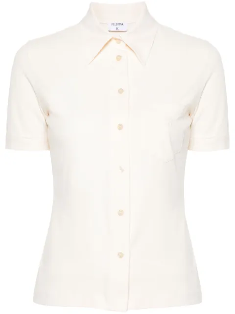 Filippa K camisa con monograma bordado 