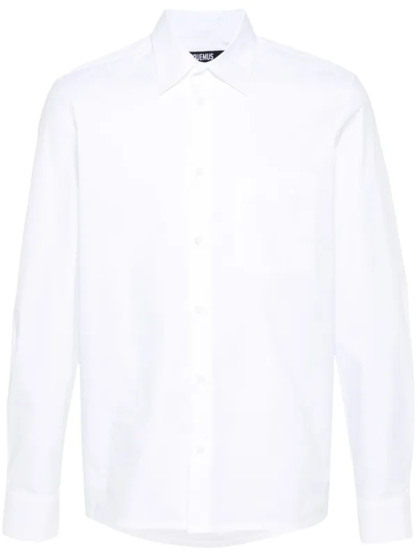 Tシャツ・カットソー JACQUEMUS 'Chemise De Costume' shirt (24H243SH0641454 100) Jacquemus La Chemise Amaro Shirt in White | LN-CC