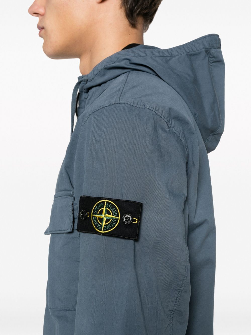 Hooded overshirt outlet stone island