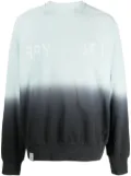 izzue logo-patch cotton sweatshirt - Blue