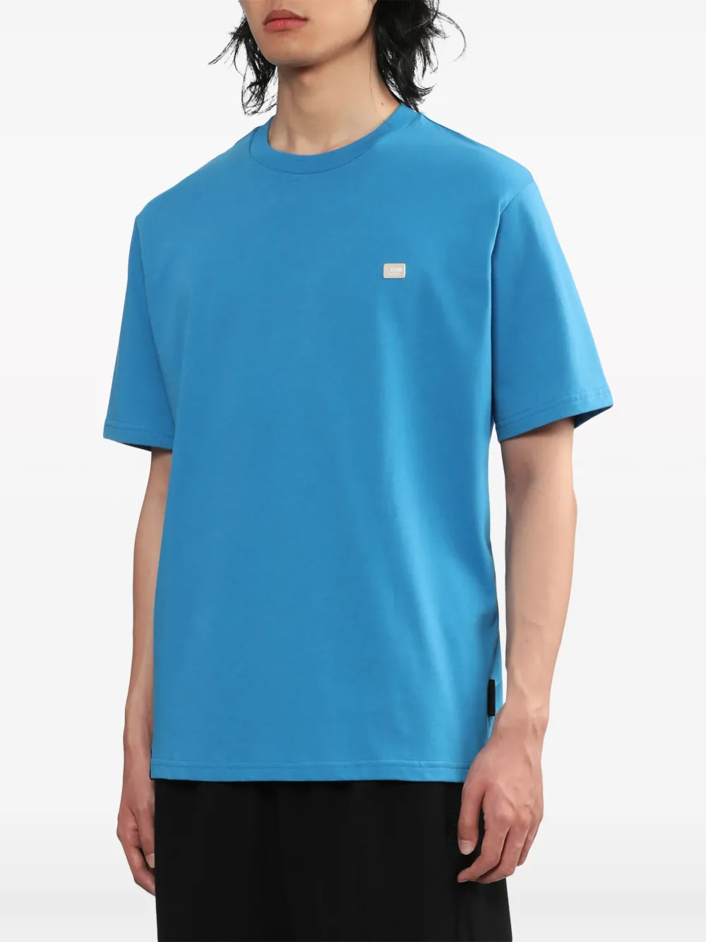 izzue T-shirt met logopatch Blauw