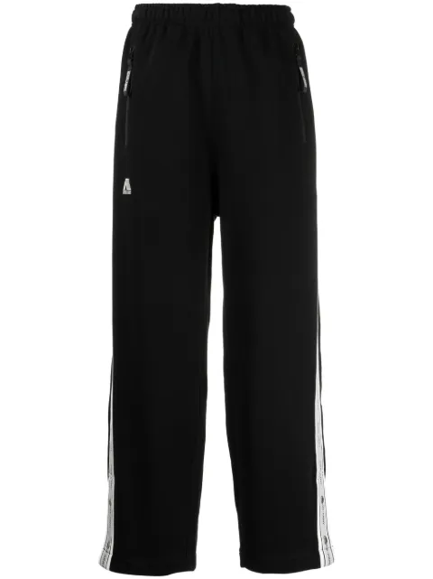izzue pantalon de jogging en coton mélangé à patch logo