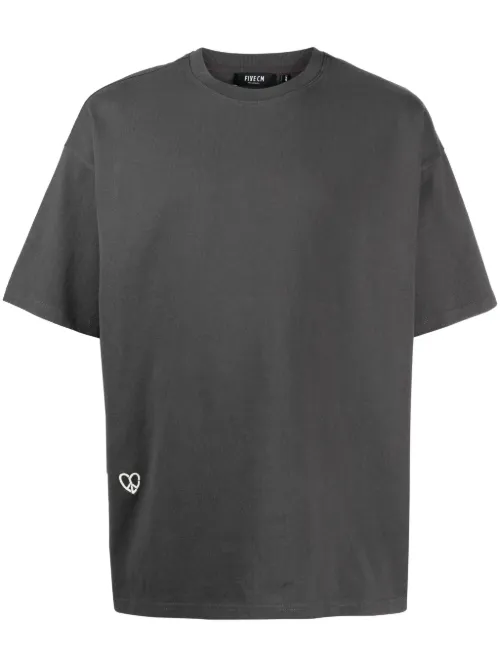 T-shirt en coton à imprimé cœur - FIVE CM - Modalova