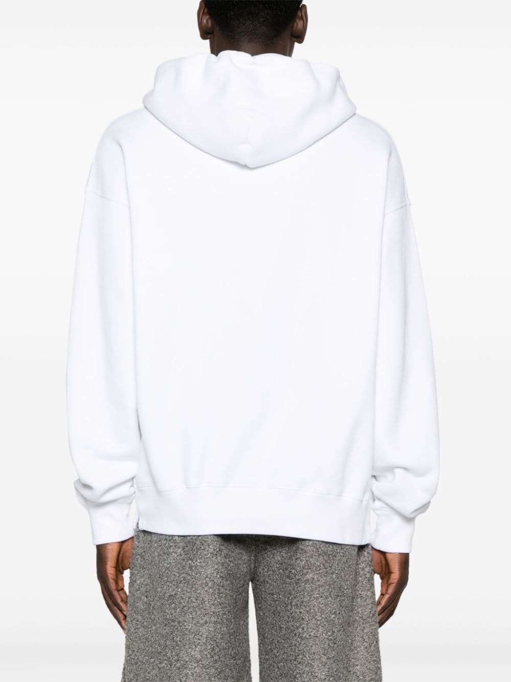 Shop Off-white Logo-print Cotton Sweatshirt In White