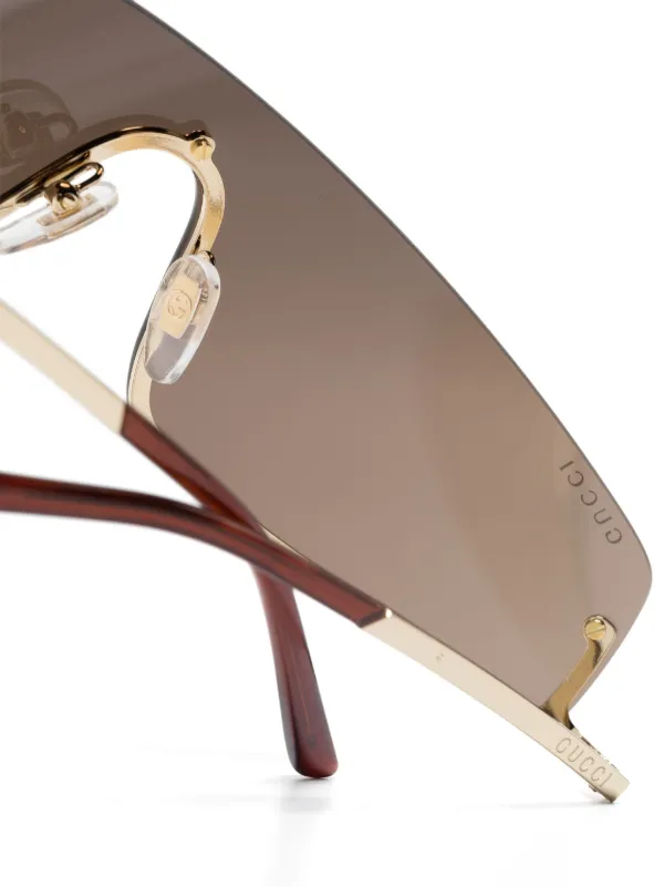 Gucci shield sunglasses best sale