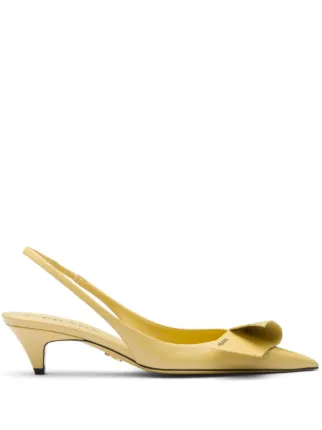 Prada pumps with bow hotsell