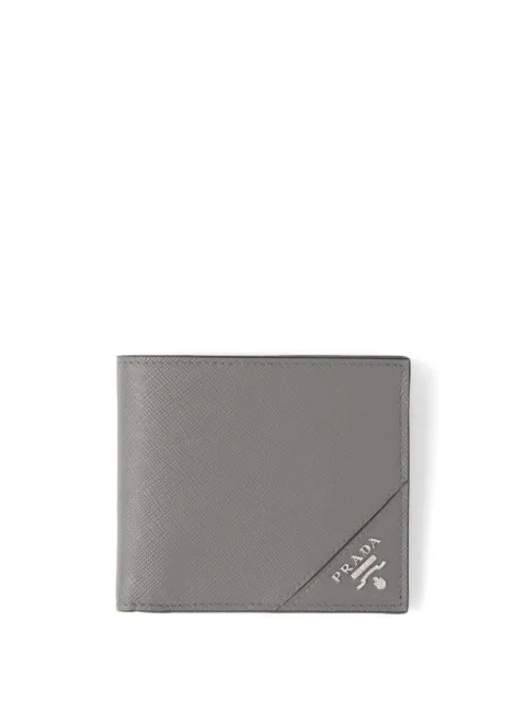 Prada logo-plaque Saffiano leather wallet