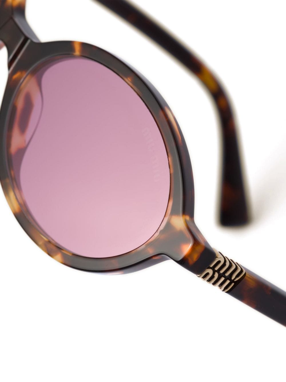 Shop Miu Miu Regard Tortoiseshell-effect Sunglasses In Brown