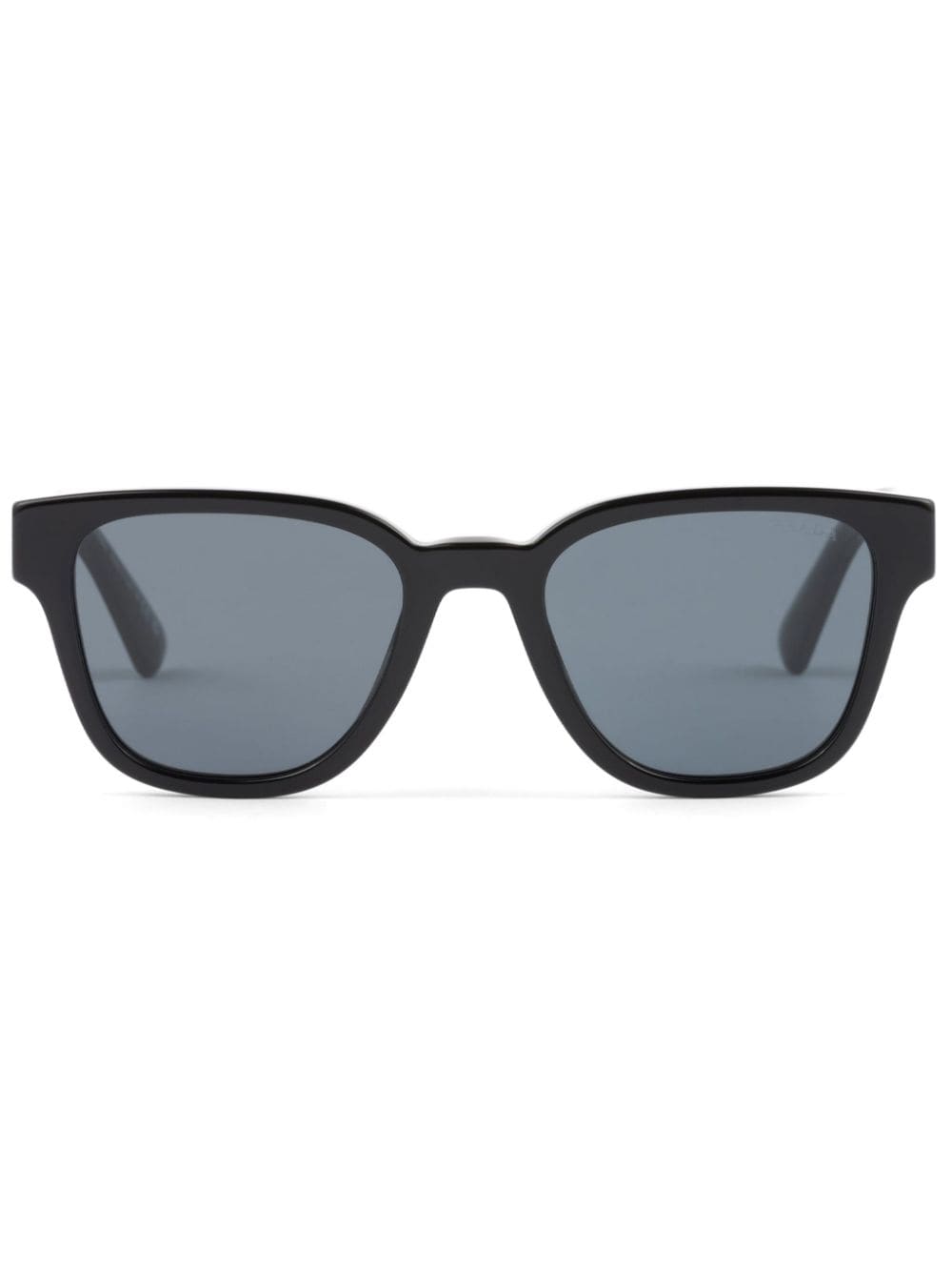 Prada Plaque-detail Square-frame Sunglasses In Blue