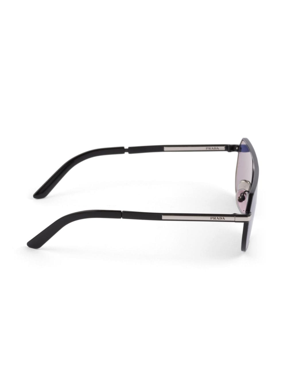 Prada Eyewear Zonnebril met rechthoekig montuur Zwart