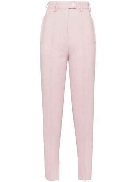 Prada high-rise natté trousers