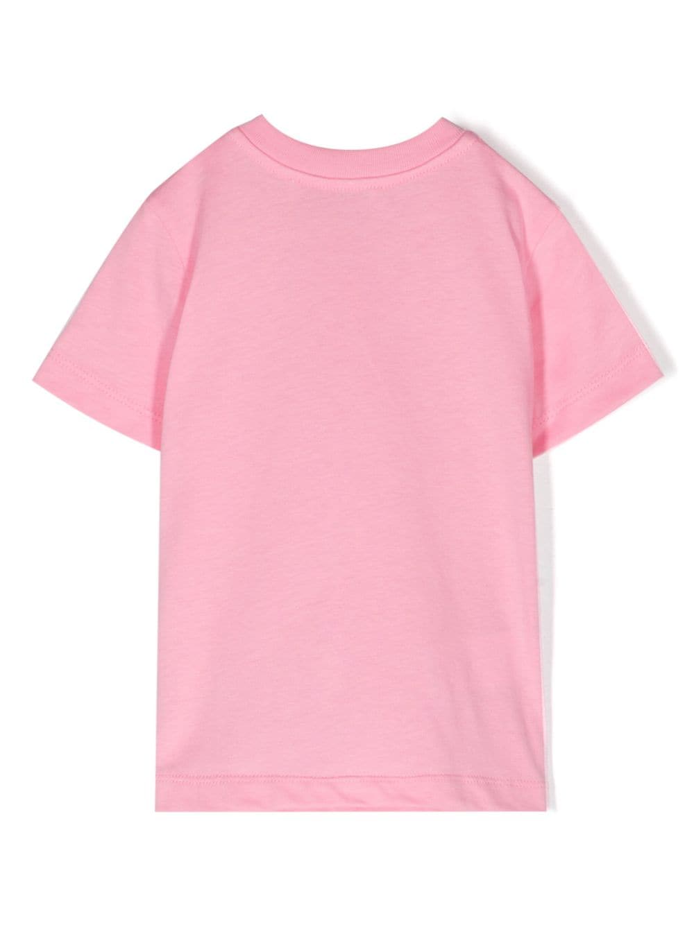 Shop Marni Logo-flocked Cotton T-shirt In Pink