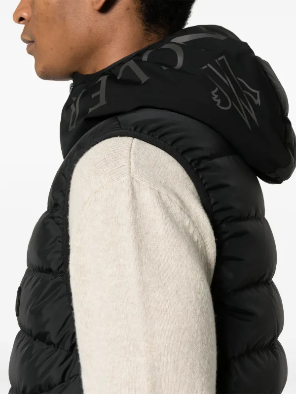 Moncler Nubiera Padded Gilet | Black | FARFETCH