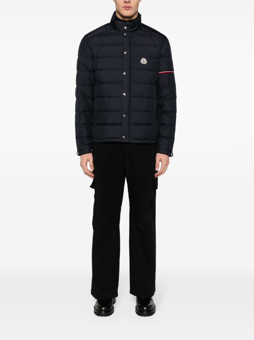 Shop Moncler Colomb Puffer Jacket In Blue
