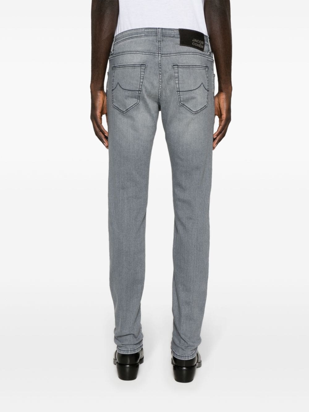 Shop Jacob Cohen Nick Skinny-leg Jeans In Grey