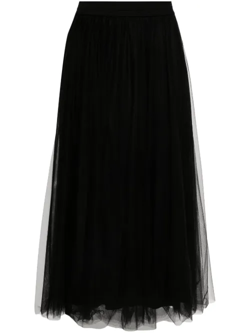 Jupe en tulle à coupe mi-longue - Fabiana Filippi - Modalova