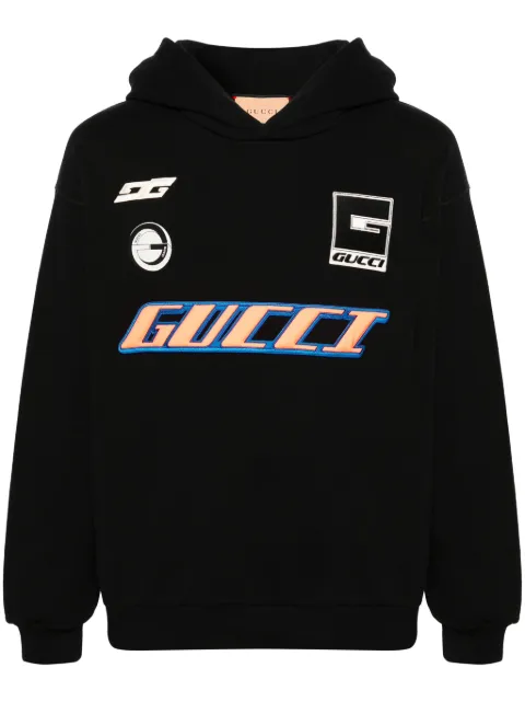 Gucci hoodie con logo bordado