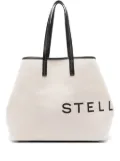 Stella McCartney logo-print detachable-purse bag - Neutrals