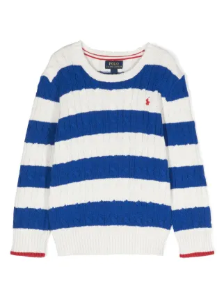 Robe Pull Fille A-Line NEXT - Bleu Rayé, Col Rond, Manches Longues - Taille 5 Ans