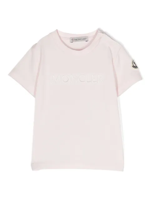 Moncler Enfant embroidered-logo cotton T-shirt