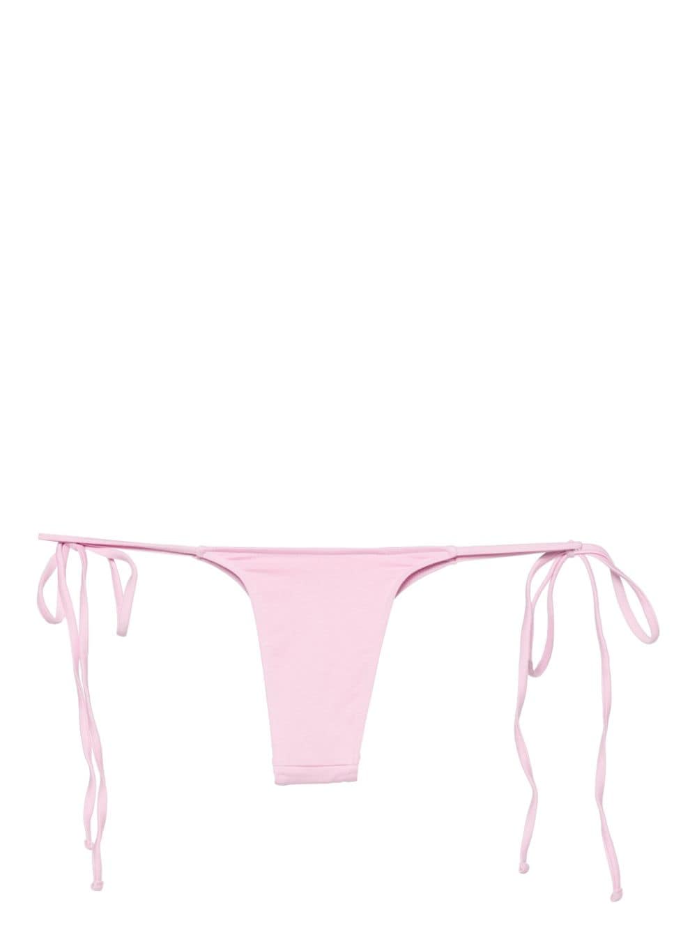 Frankies Bikinis Bikinislip met gestrikte zijkant Roze