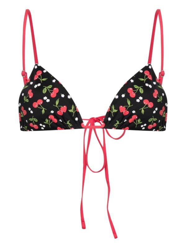 Frankies Bikinis Lumia cherry-print Bikini Top - Farfetch