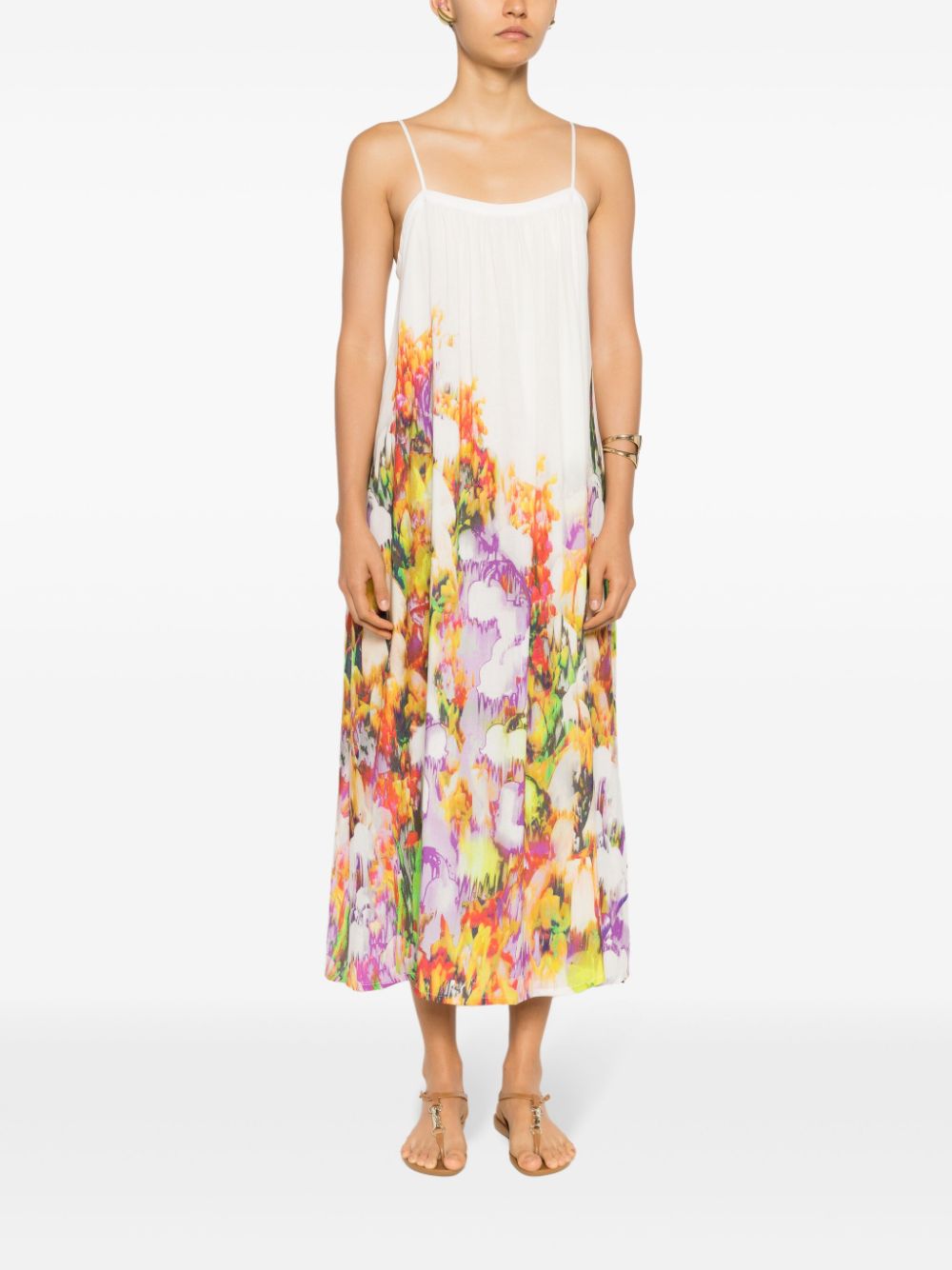 Lenny Niemeyer Midi-jurk met abstracte print - Veelkleurig