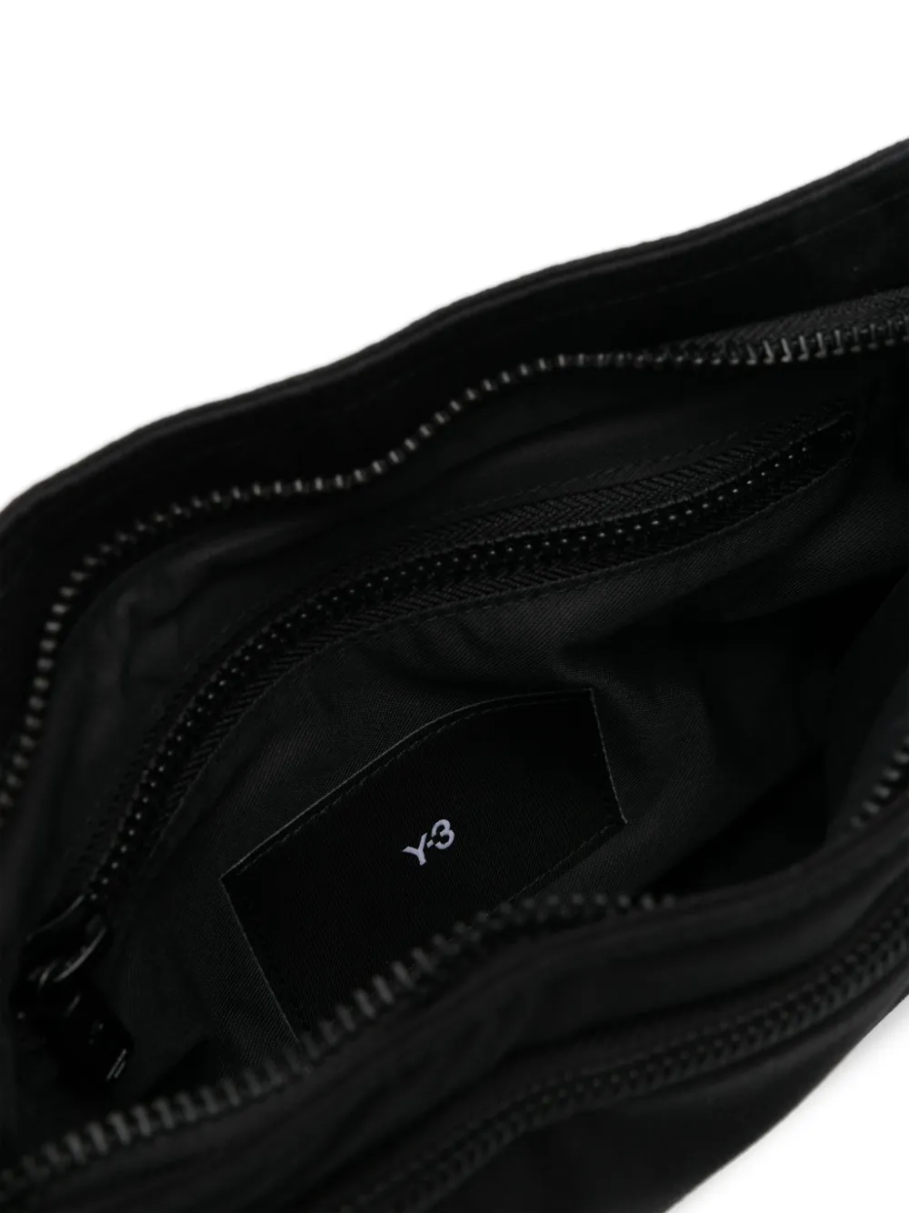 Shop Y-3 Sacoche Logo-embroidered Messenger Bag In Black