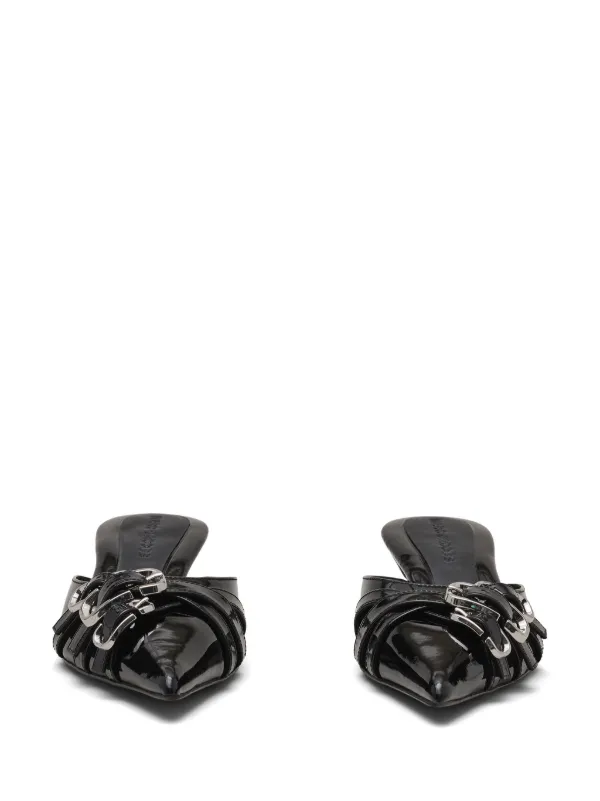 [MARC JACOBS]レザー キトンヒール ミュール Marc Jacobs The Emma キトゥンヒール ミュール | ブラック
