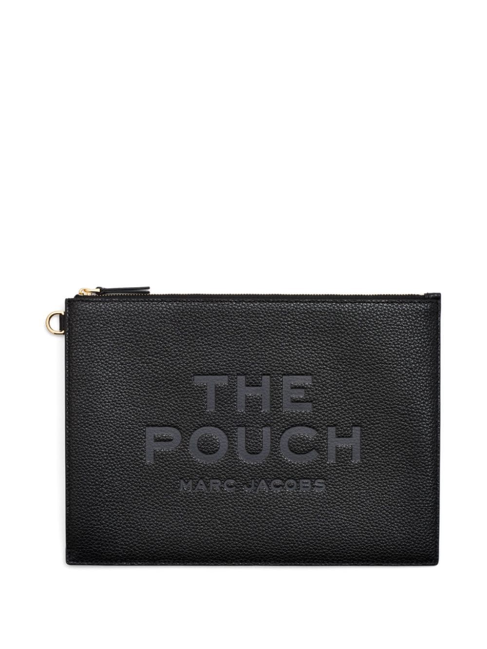 Shop Marc Jacobs The Large Leather Clutch Bag In Black
