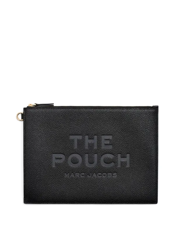 Marc Jacobs ザ ラージ レザー クラッチバッグ | ブラック | FARFETCH JP