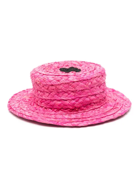 Patou gorro de barco entretejido de rafia pequeño