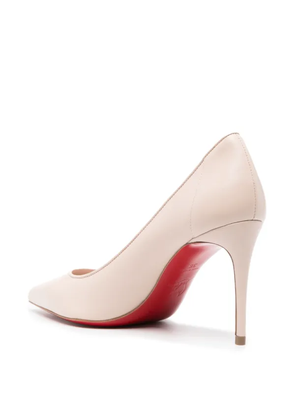 Christian Louboutin Sporty Kate 85mm Leather Pumps Neutrals FARFETCH AO