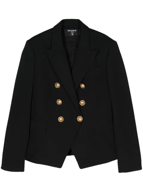Balmain 6-Button double-breasted wool blazer