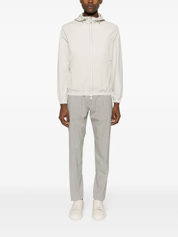 Eleventy drawstring-waist Tapered Trousers | Grey | FARFETCH