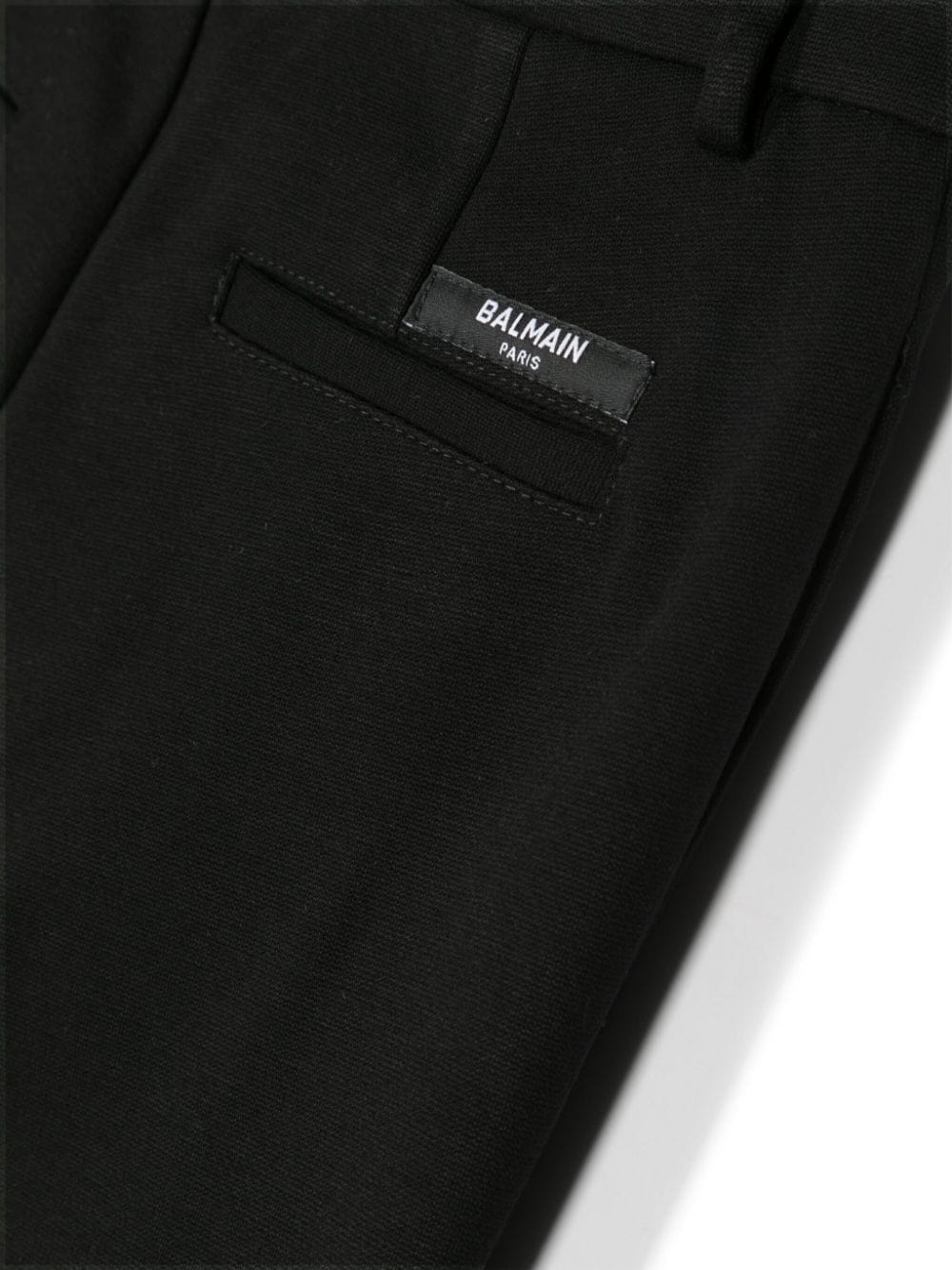Shop Balmain Straight-leg Suit Trousers In Black
