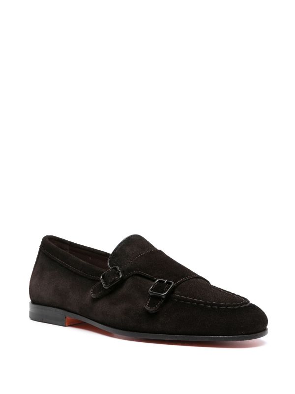 Mens suede loafers hot sale with buckle