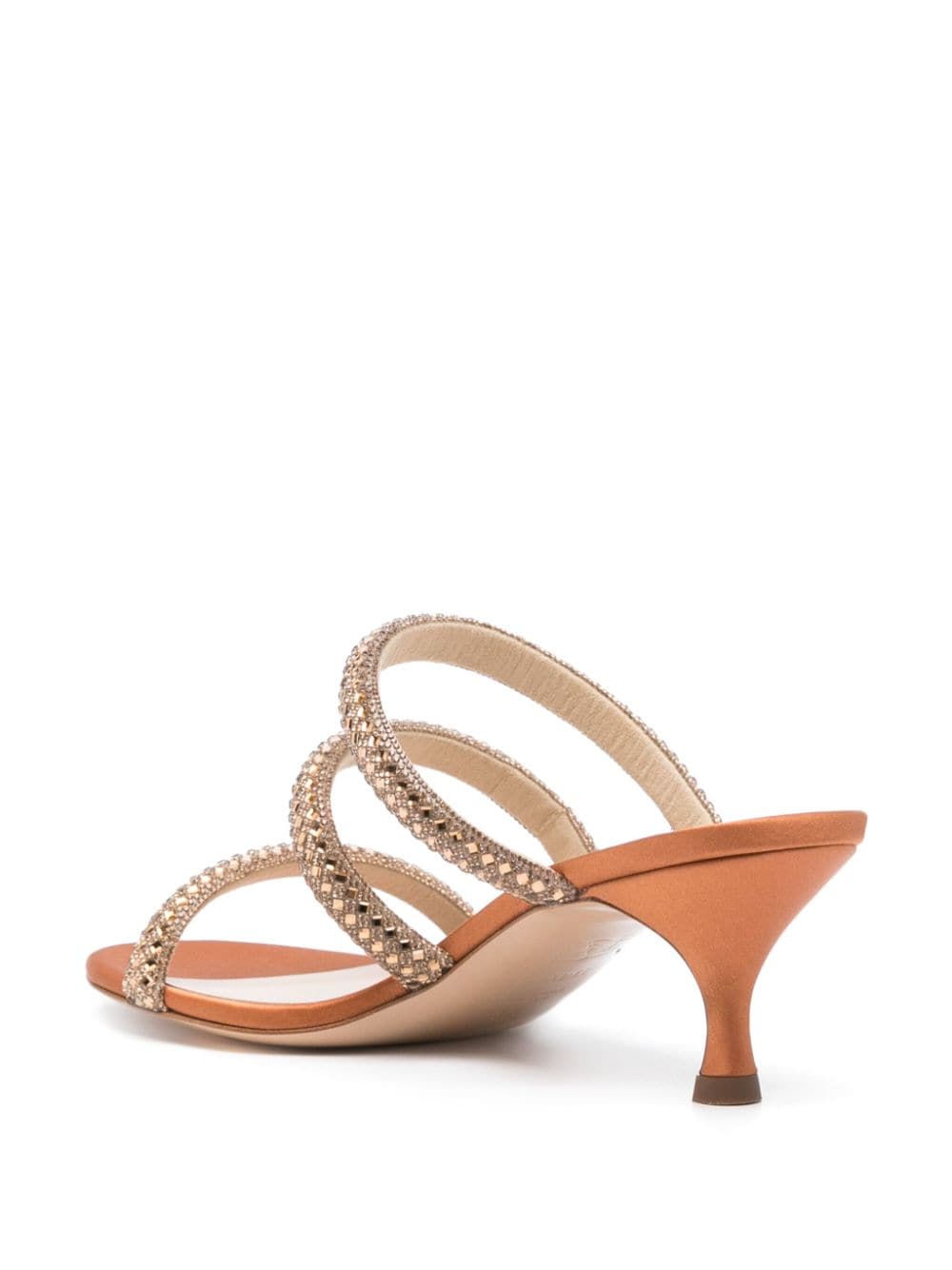 Shop Casadei Stratosphere 65mm Mules In Brown