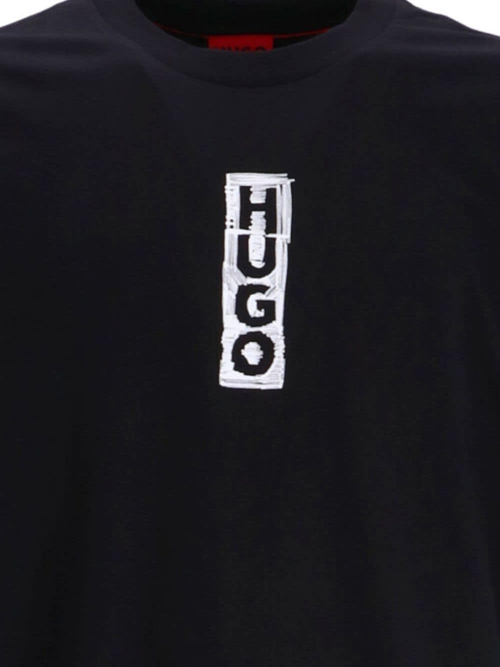 HUGO Dalbula logo-print cotton T-shirt - Zwart