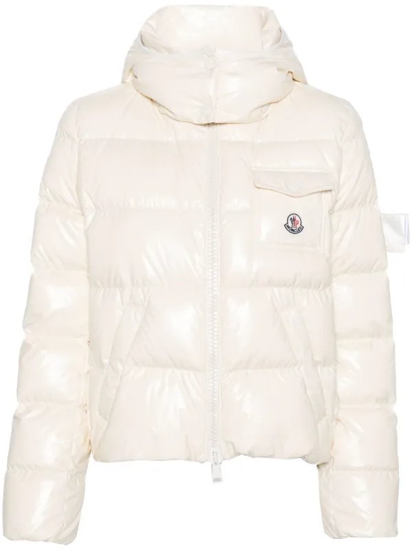 Moncler Andro hooded jacket women Polyamide Goose Down 1 Neutrals