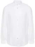 Eleventy buttoned linen shirt - White