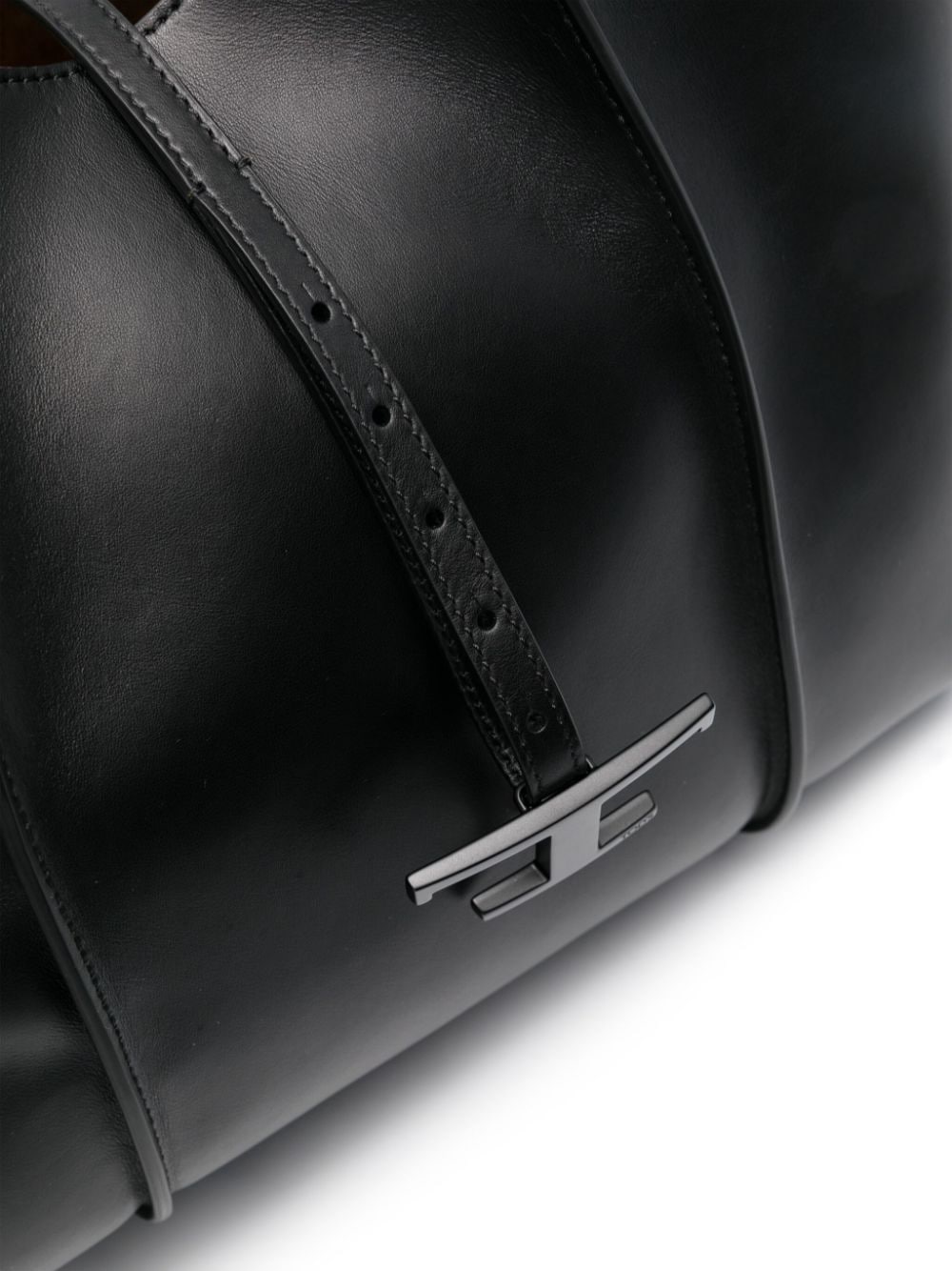 Shop Tod's Medium T Timeless Tote Bag In Black