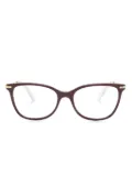 Swarovski SK2010 square-frame glasses - Red