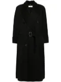 A.N.G.E.L.O. Vintage Cult 1980s belted maxi wool coat - Black