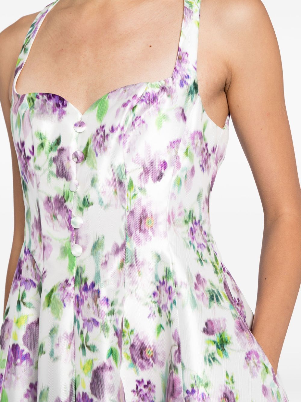 Philosophy Di Lorenzo Serafini Midi-jurk met bloemenprint Veelkleurig