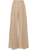 Forte Forte lurex high-waist palazzo trousers - Gold