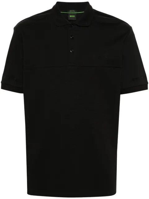 BOSS playera tipo polo con logo estampado