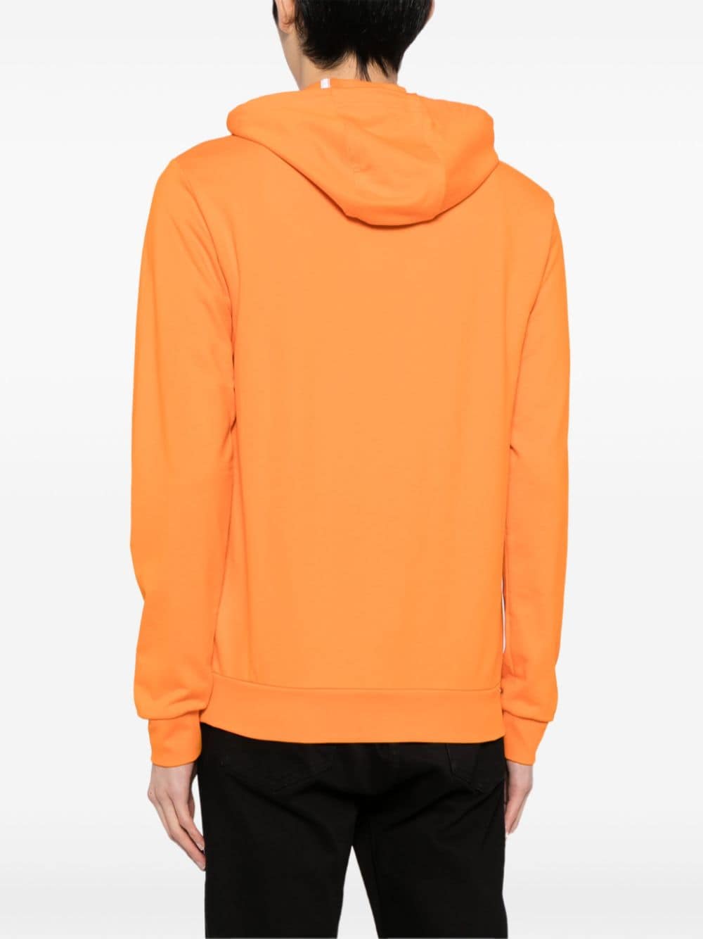 Ea7 Emporio Armani Katoenen hoodie met logoprint Oranje