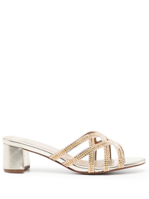 NICOLI Amos 50mm crystal-embellished mules