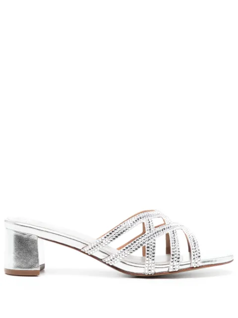 NICOLI Amos 50mm crystal-embellished mules